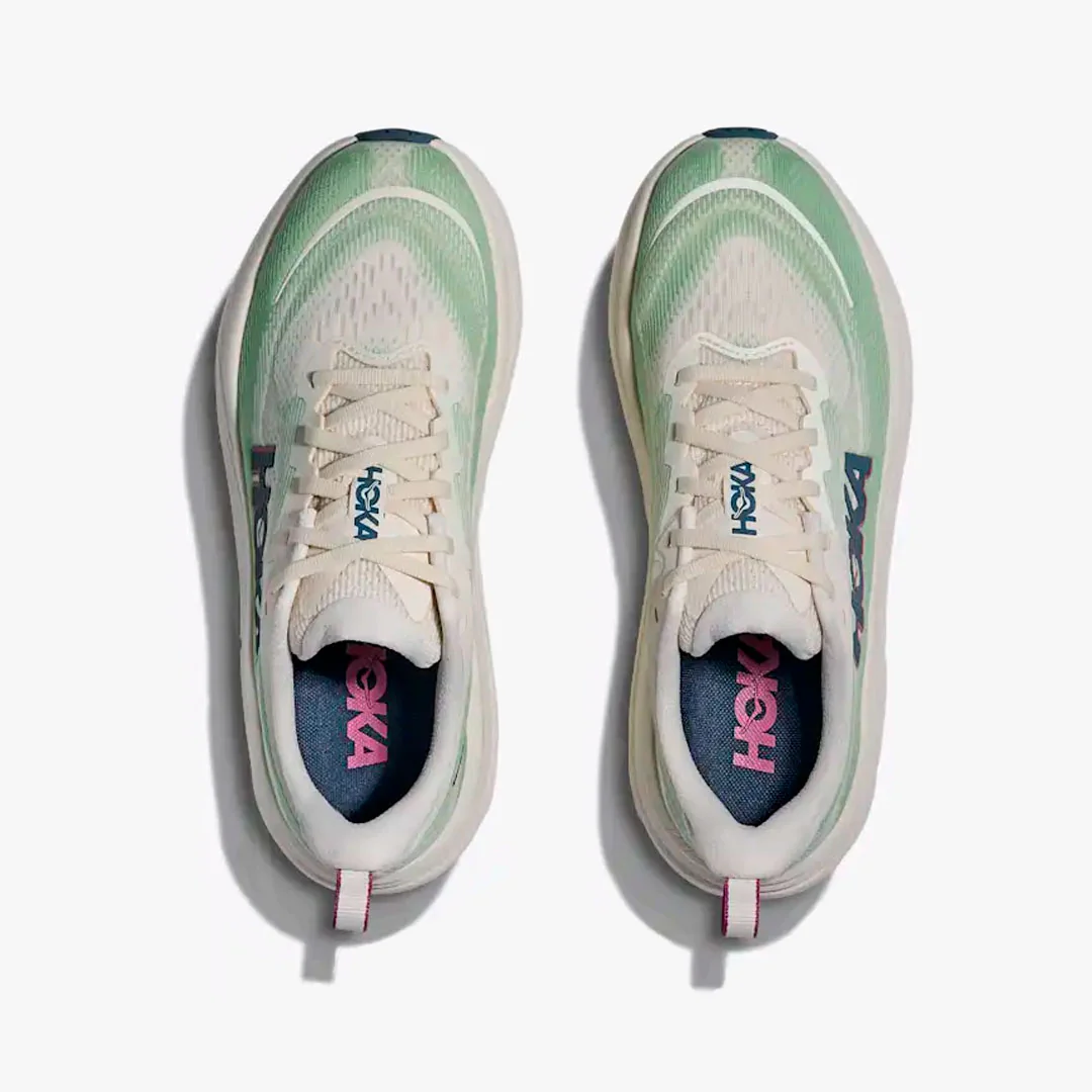 HOKA SKYFLOW W ALABASTER/VINTAGE GREEN - Imagen 5