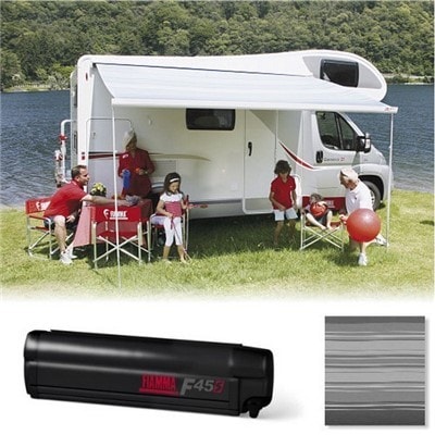 Toldo enrollable FIAMMA F45S 260 cm (Deep Black – Royal Grey) -SOLO RECOGIDA O INSTALACIÓN EN TALLER-