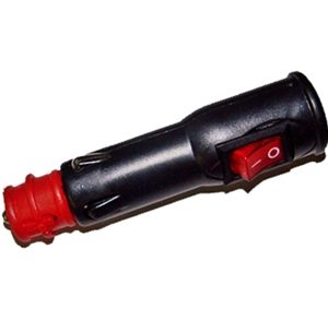 Toma de mechero 12/24V macho con interruptor