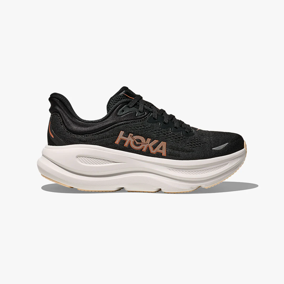 HOKA BONDI 9 W BLACK/ROSE GOLD