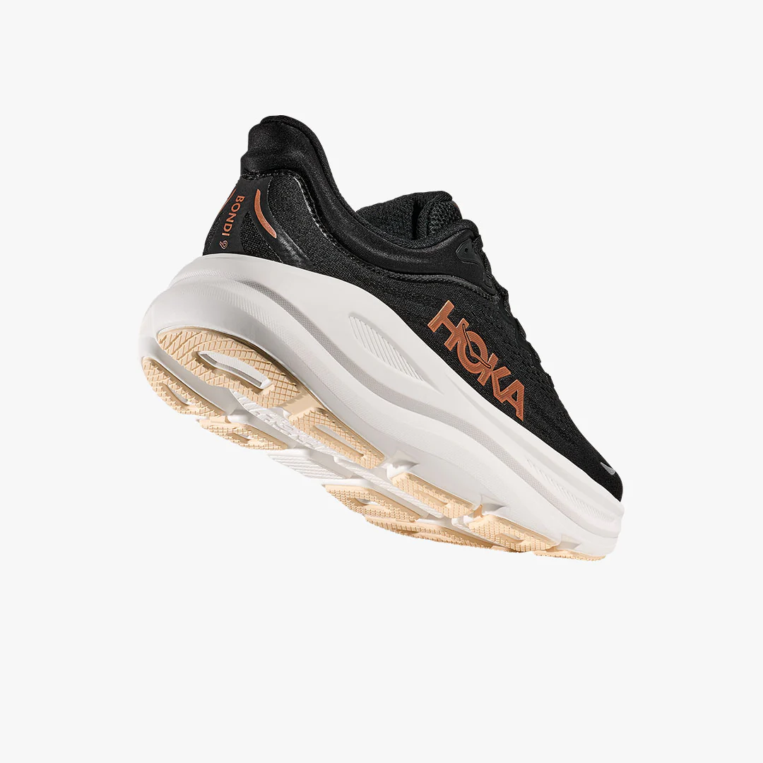 HOKA BONDI 9 W BLACK/ROSE GOLD - Imagen 6