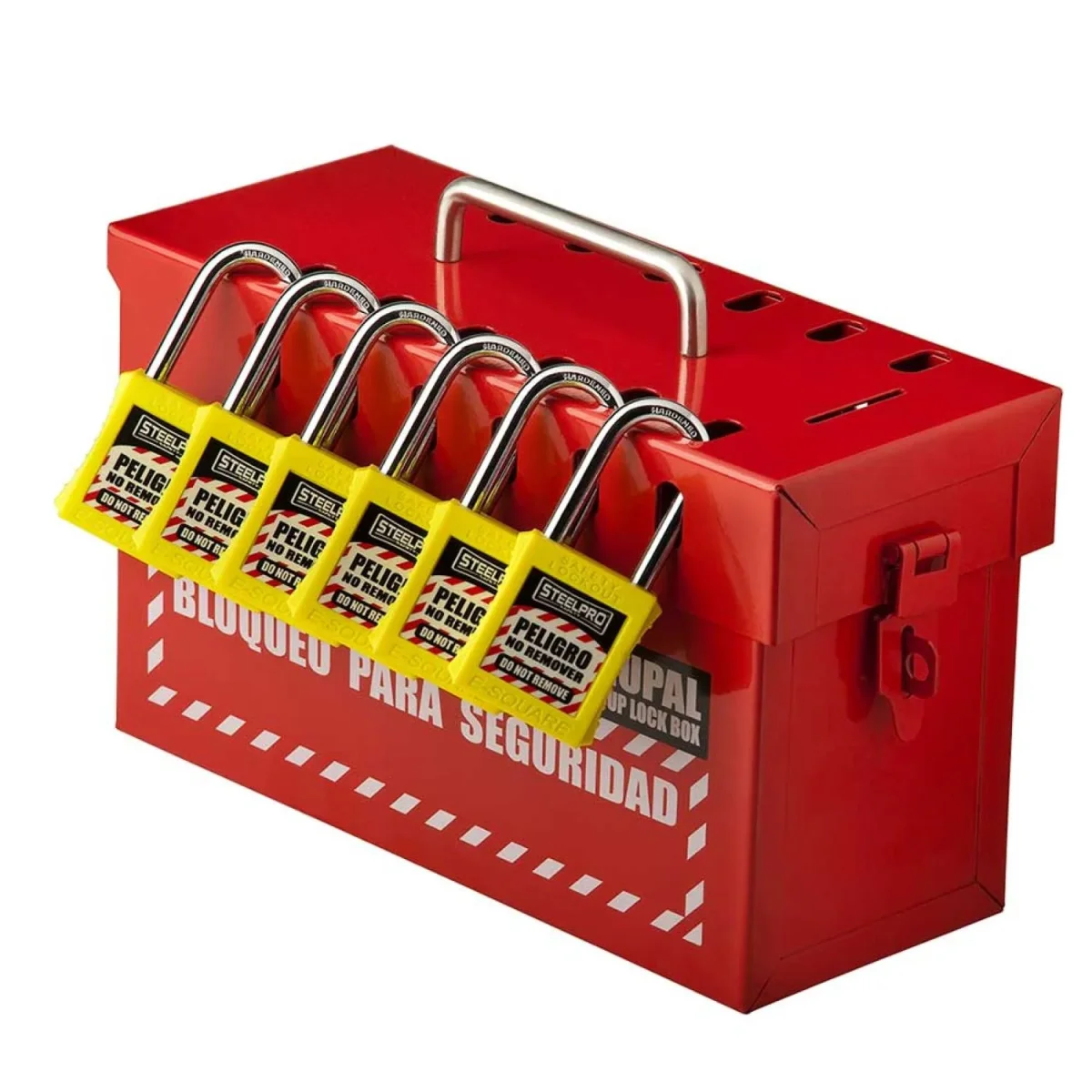 Caja De Bloqueo Grupal Roja - Imagen 3