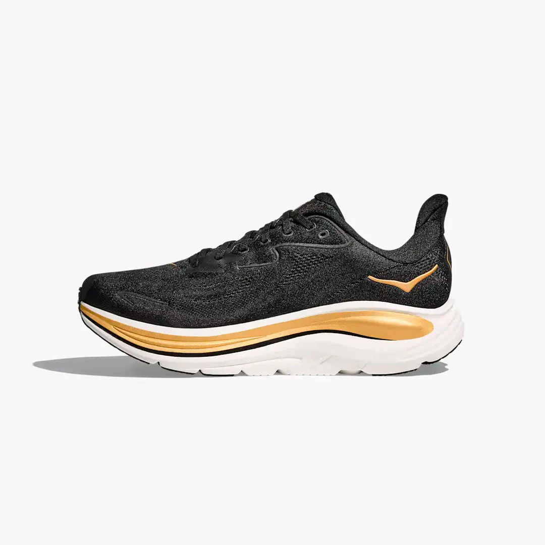 HOKA CLIFTON 10 BLACK/GOLD - Imagen 3