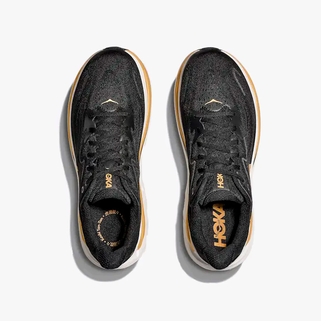HOKA CLIFTON 10 BLACK/GOLD - Imagen 5
