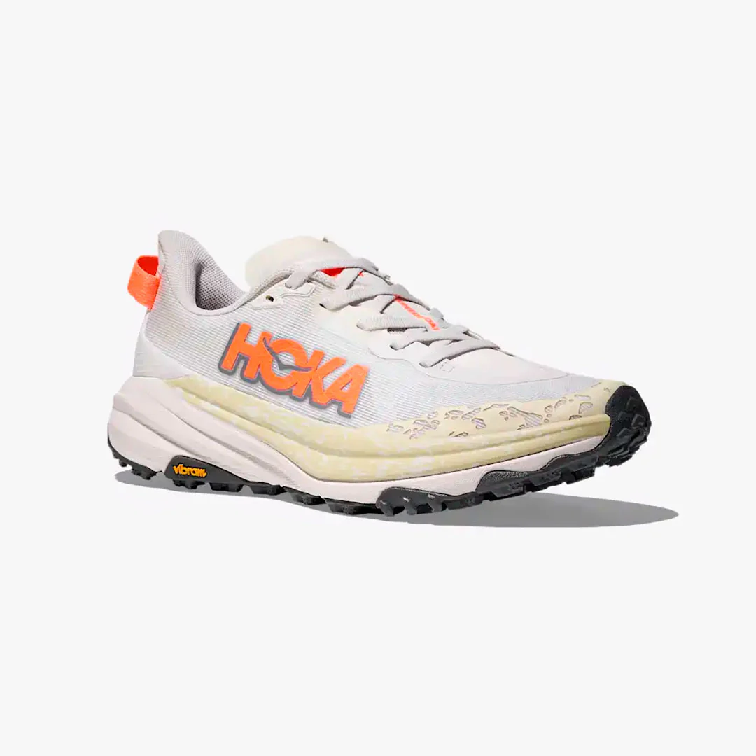 HOKA SPEEDGOAT 6 W WHITE/NEON TANGERINE - Imagen 4
