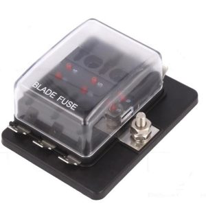 Caja portafusibles con led