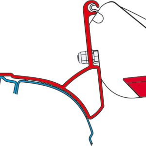 Adaptador toldo F35 VW T5 / T6 (techo estándar con guia)