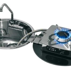 Cocina plegable con fregadero