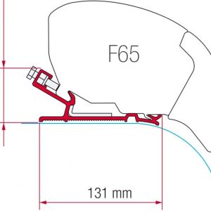 Adaptador toldo  F65 Ducato/Jumper/Boxer High Roof (1994- 2006)