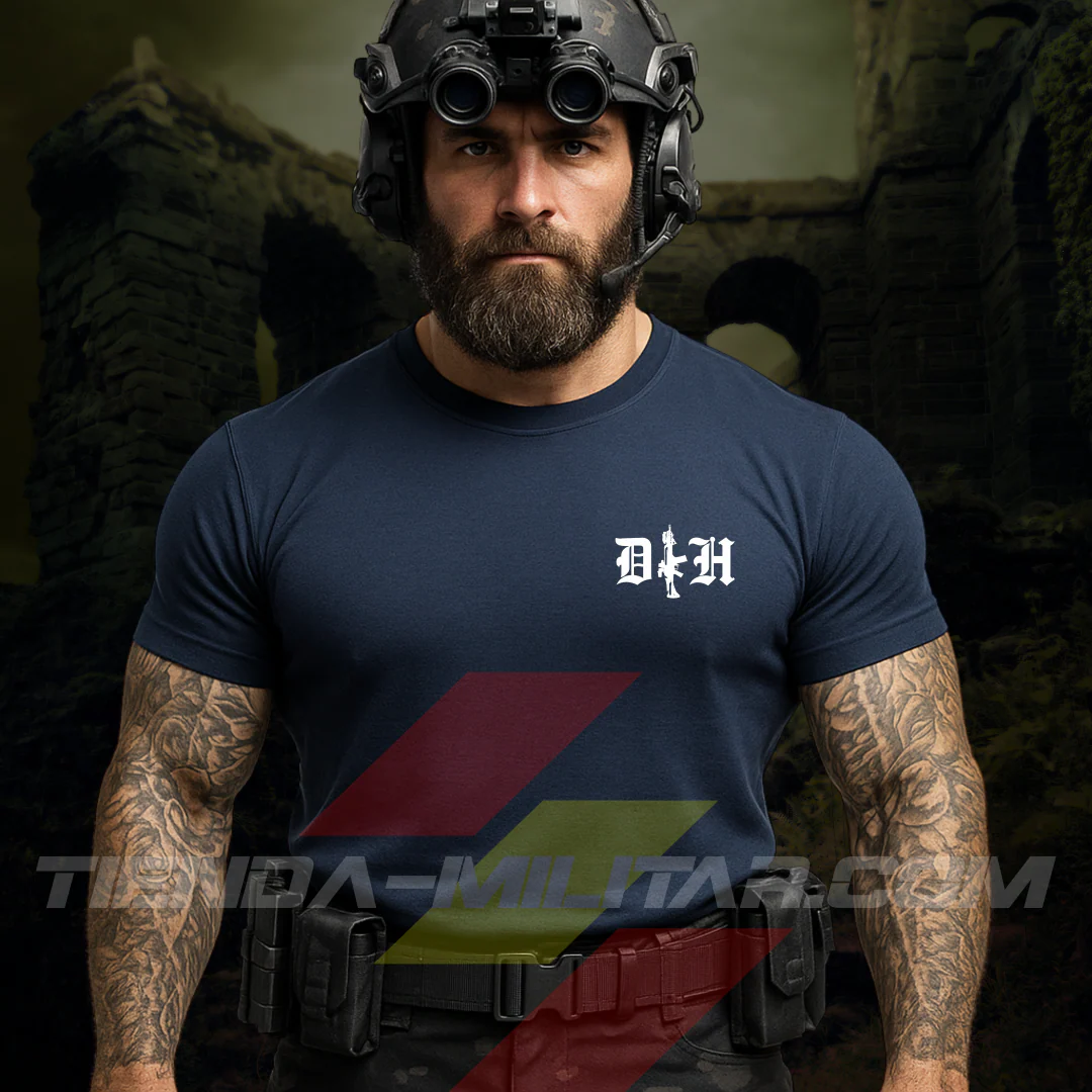 Camiseta algodón TIEMPOS DUROS HOMBRES FUERTES - Imagen 7