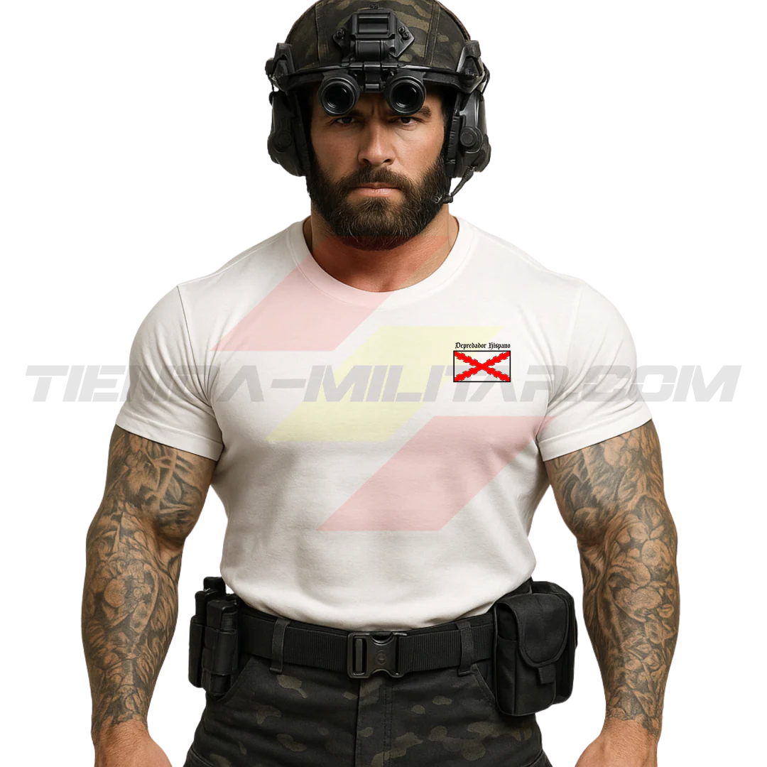 Camiseta Algodón Premium IMPERIO ESPAÑOL "DONDE NUNCA SE PONE EL SOL" - Imagen 5