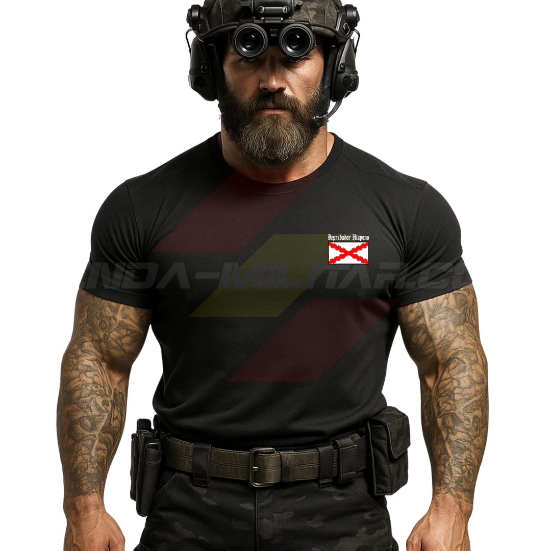 Camiseta Algodón Premium IMPERIO ESPAÑOL "DONDE NUNCA SE PONE EL SOL" - Imagen 3