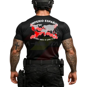 Camiseta Algodón Premium IMPERIO ESPAÑOL "DONDE NUNCA SE PONE EL SOL"