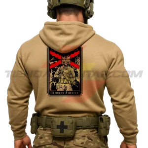 Sudadera Algodón Premium TIEMPOS DUROS HOMBRES FUERTES