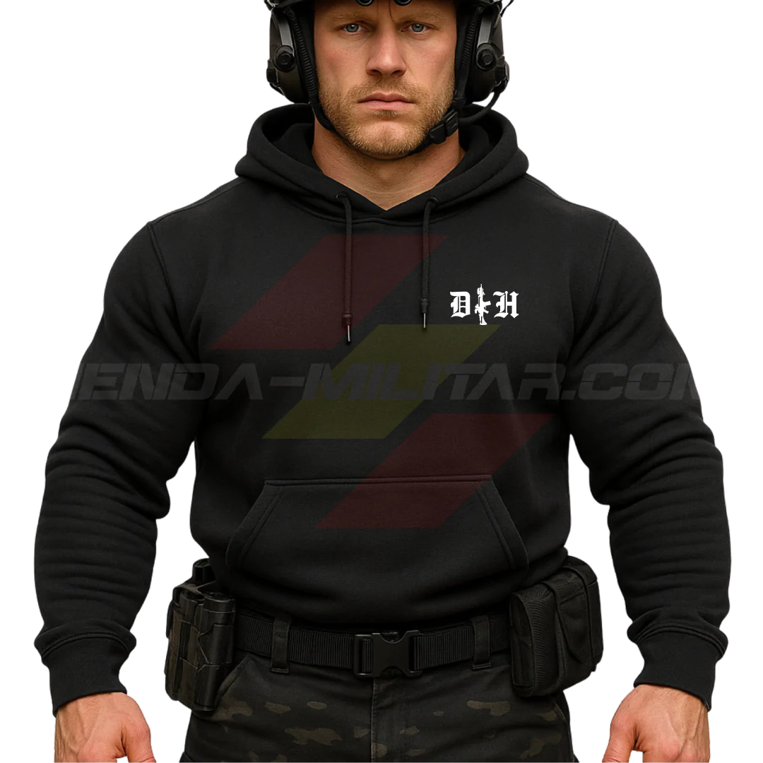 Sudadera Algodón Premium TIEMPOS DUROS HOMBRES FUERTES - Imagen 7