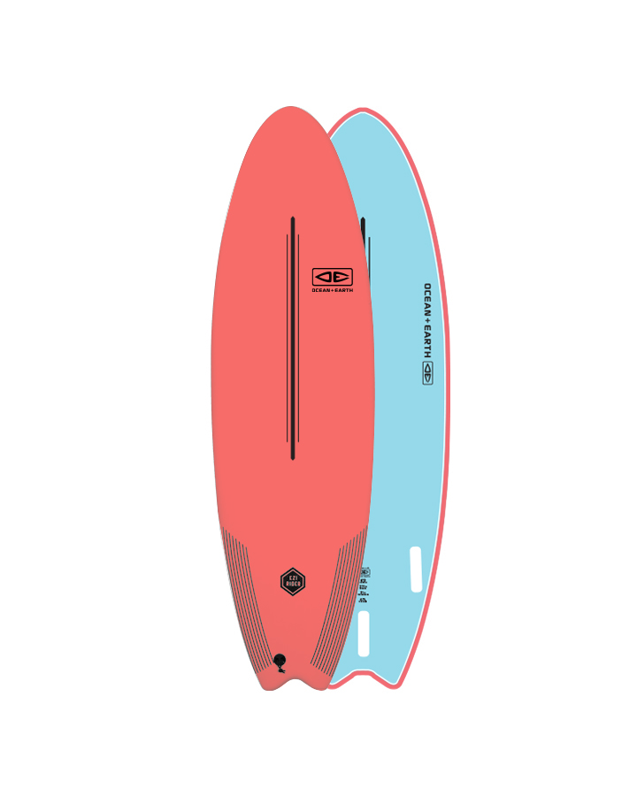 Tabla Softboard Ocean Earth Ezi Rider coral - Imagen 2