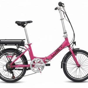 E‑Bike plegable 20″ aluminio | WST 6V | Motor 250W + batería Samsung 10,4 Ah