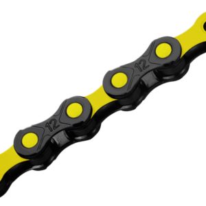 Cadena KMC DLC 12V NEGRO/AMARILLO 126P