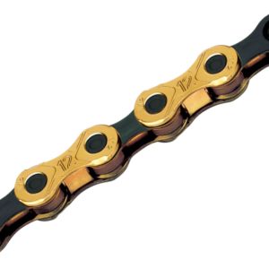 Cadena KMC 12V ORO NEGRO 126P