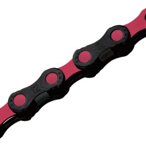 Cadena KMC DLC 12V NEGRO/ROSA  126P