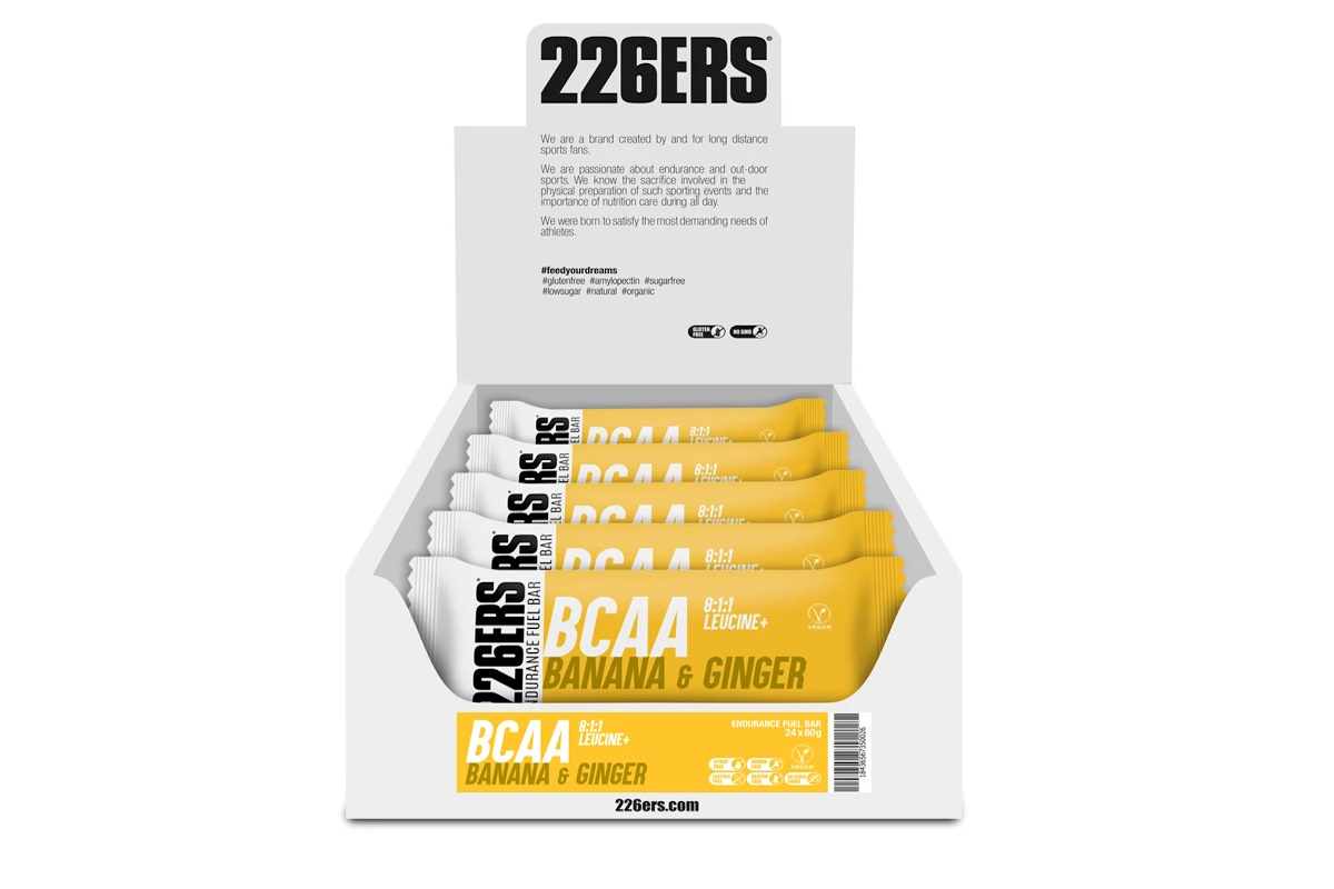 Barrita 226ERS – ENDURANCE FUEL BAR – BCAAs – Plátano y Jengibre - Imagen 4