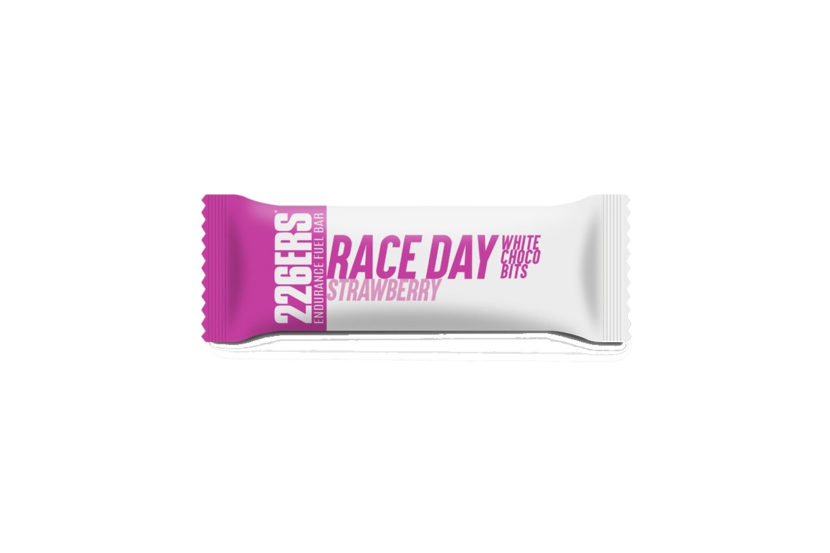 Barrita 226ERS – ENDURANCE FUEL BAR – CHOCO BITS – Chocolate Blanco y Fresa