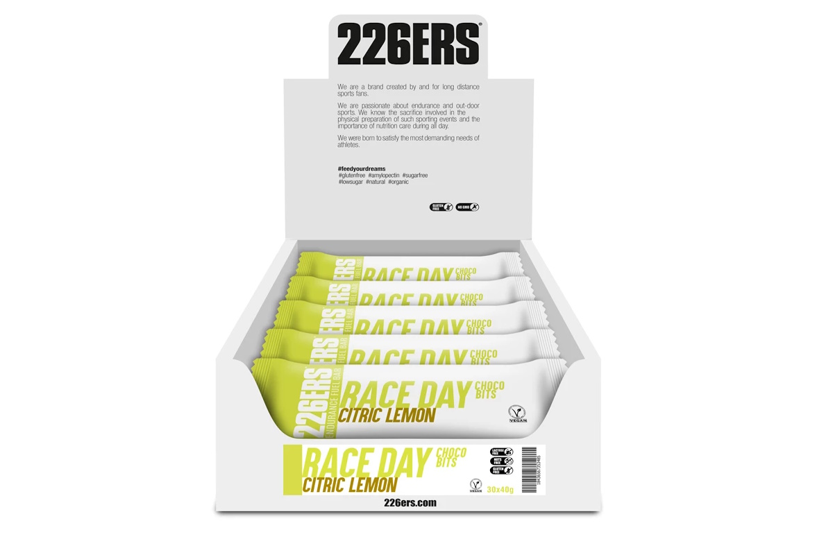Barrita 226ERS – ENDURANCE FUEL BAR – CHOCO BITS – Limón cítrico - Imagen 4