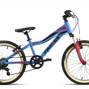 Bicicleta Infantil JL Wenti 20″ Acero Ultraligero 6 Velocidades con Suspensión Delantera – Barra Alta MTB o Barra Baja Paseo