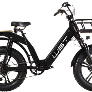 Bicicleta eléctrica ruedas gordas 20″ – FAT E-Bike CARGO LIPARI – Negro
