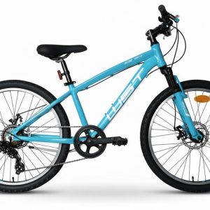 MTB Aluminio 24” WST Cosmo | 1×7 Shimano Tourney, Frenos Disco Mecánico, Suspensión, Ruedas Aluminio