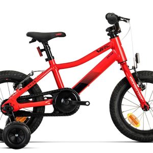 Bicicleta niño 2 a 4 años – 14″ – ruedines – Aluminio – WRC ORION – Rojo