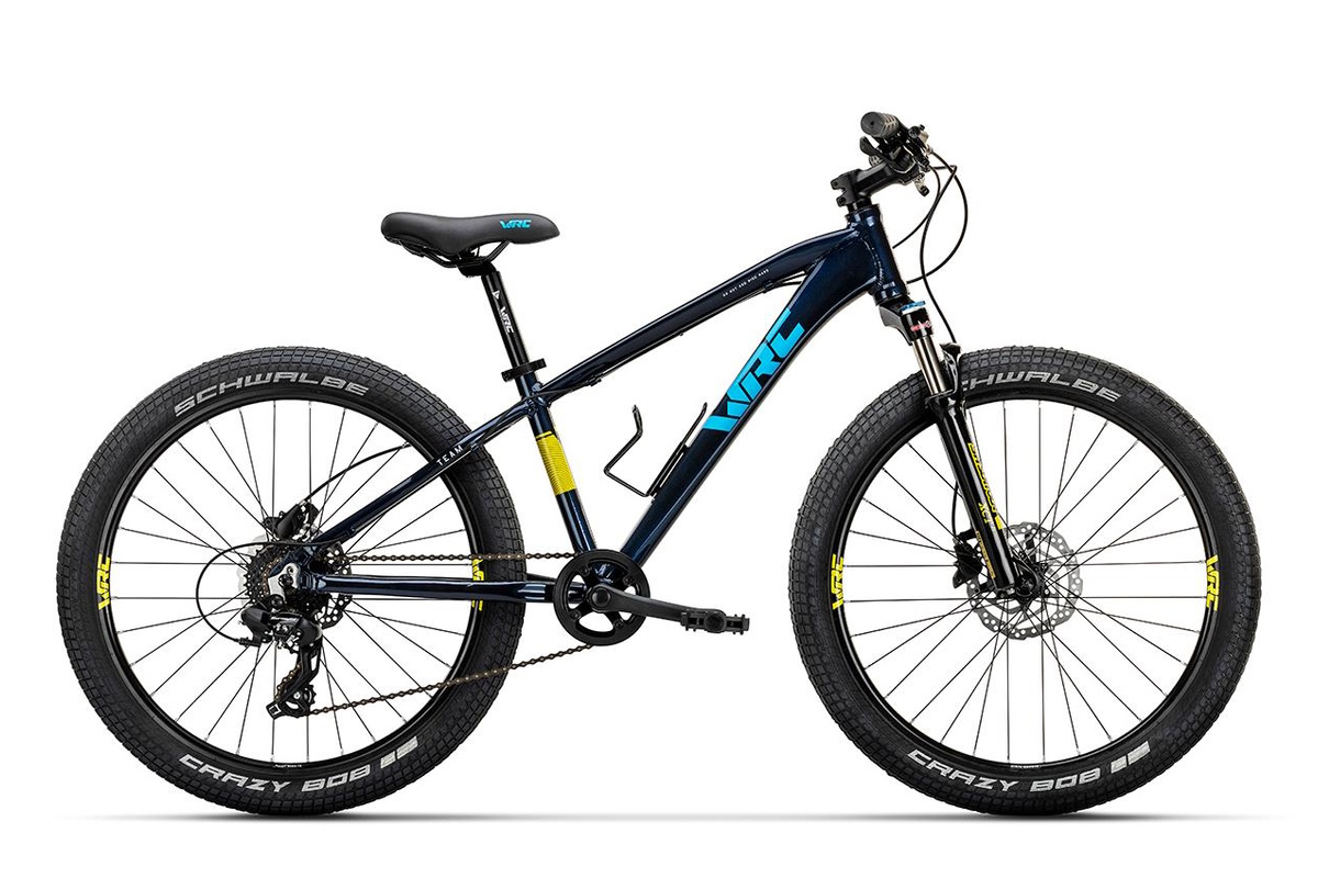 Bicicleta MTB niño 8 a 12 años – 24″ – WRC TEAM DISC – BLACK