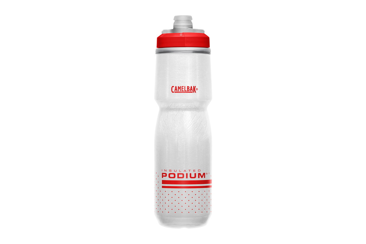 Bidón CAMELBAK PODIUM® CHILL 710ml – White & Red - Imagen 2