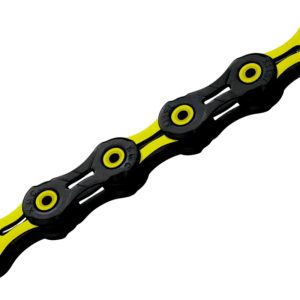 Cadena KMC 11V Super Light DLC NEGRO-AMARILLO 118P