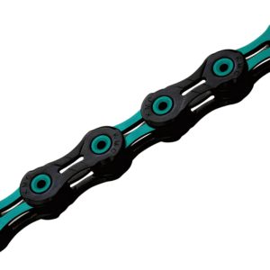 Cadena KMC 11V Super Light DLC NEGRO-CELESTE118P