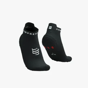 CALCETINES COMPRESSPORT PRO RACING RUN V4.0 LOW BLACK/WHITE