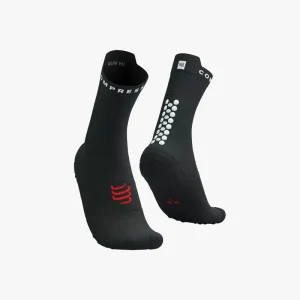 CALCETINES COMPRESSPORT PRO RACING RUN V4.0 QUARTER BLACK/WHITE