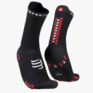 CALCETINES COMPRESSPORT PRO RACING V4 RUN HIGH NEGRO