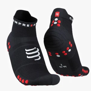 CALCETINES COMPRESSPORT PRO RACING V4 RUN LOW NEGRO