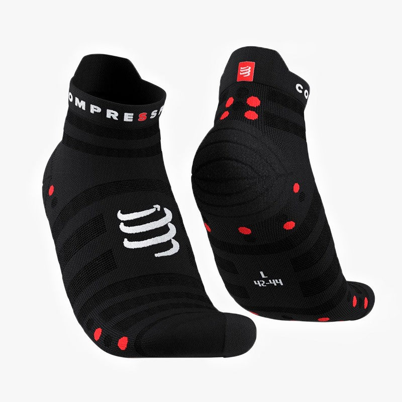 CALCETINES COMPRESSPORT PRO RACING V4 ULTRALIGHT LOW NEGRO - Imagen 2