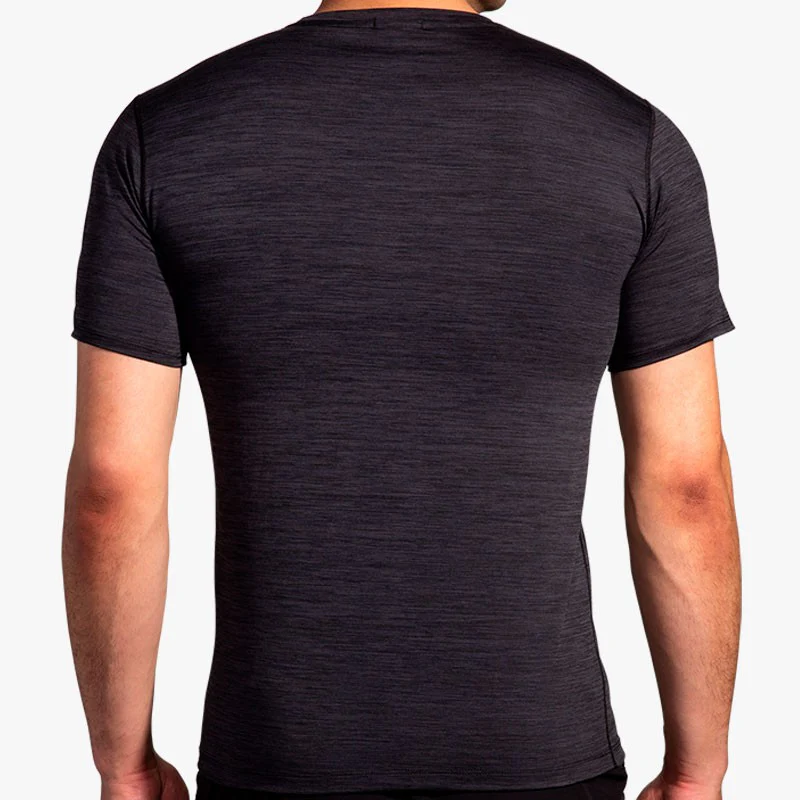 CAMISETA BROOKS LUXE SHORT SLEEVE NEGRO - Imagen 4
