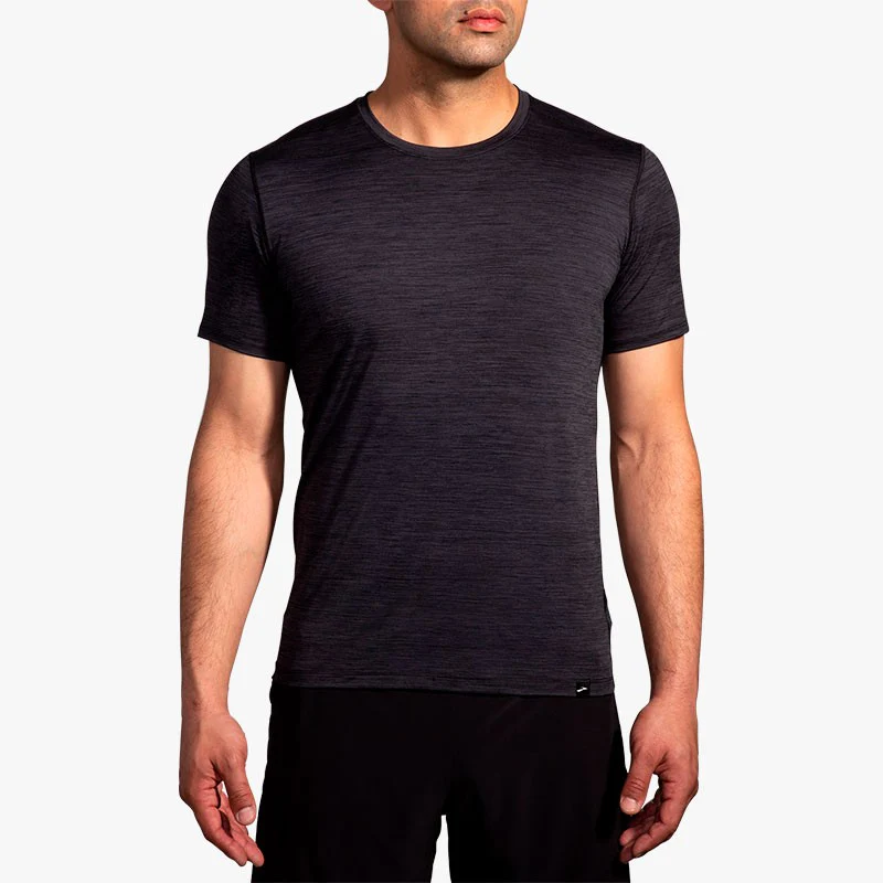 CAMISETA BROOKS LUXE SHORT SLEEVE NEGRO - Imagen 3