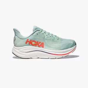 HOKA CLIFTON 10 SAGE / NEON FLAME