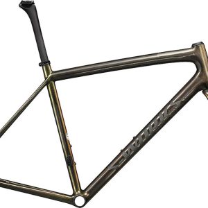 Cuadro Specialized S-Works Aethos 2024 GLOSS CARBON / MAGENTA-GOLD EDGE FADE / GOLD PEARL / SATIN METALLIC OBSIDIAN: ¡Últimas unidades liquidación!