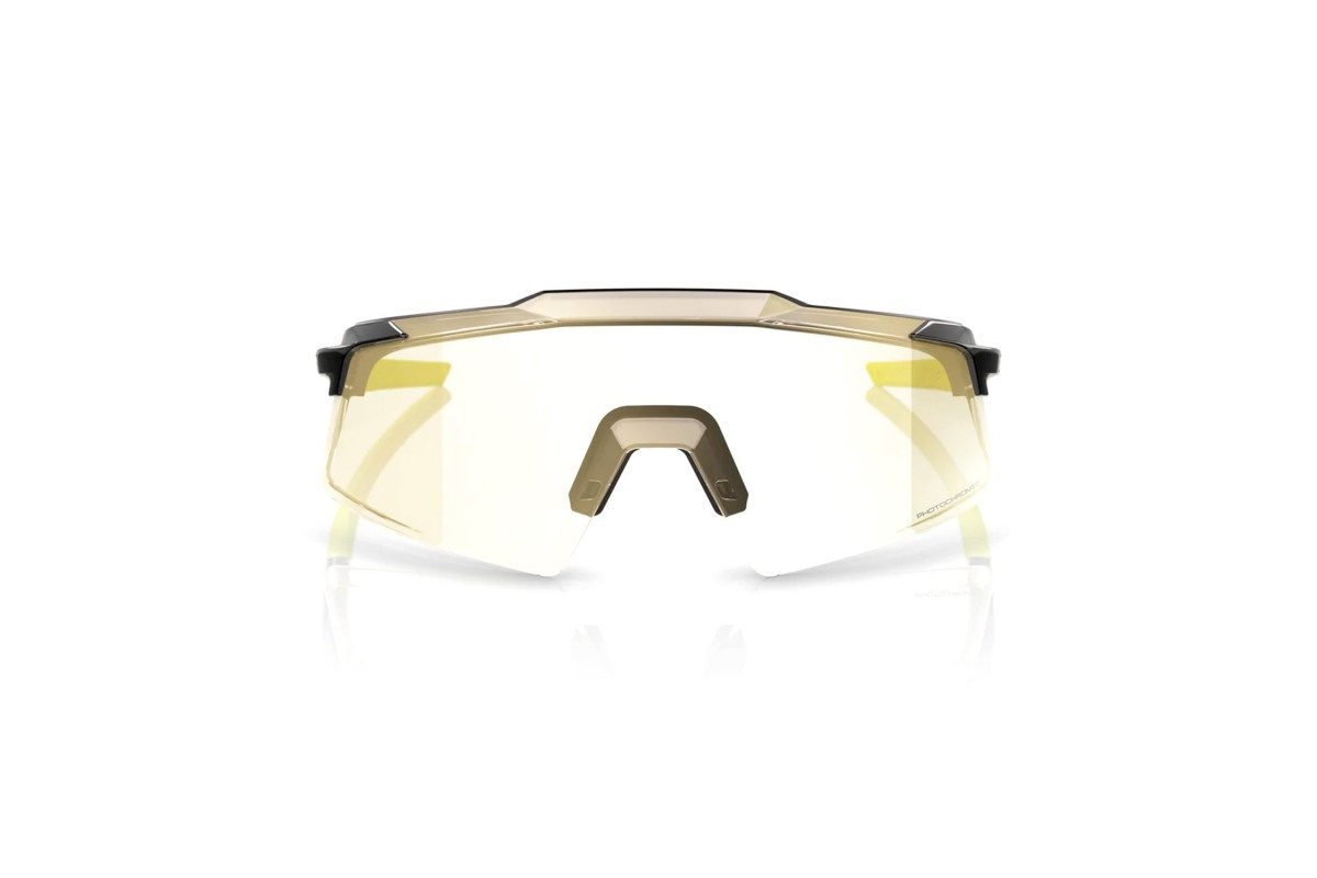 Gafas ciclismo 100% – Aerocraft® – Gloss Metallic Black – Gold Mirror Photochromic - Imagen 4