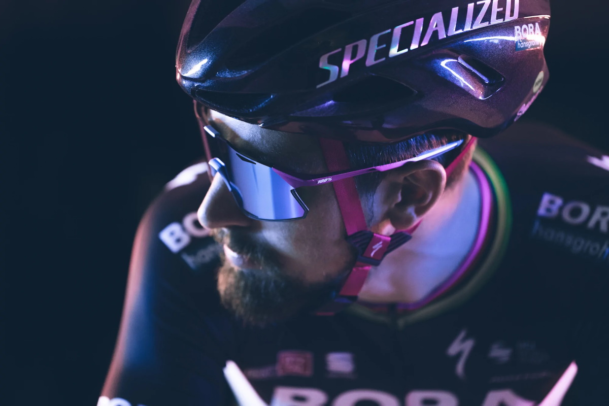 Gafas ciclismo 100% – HYPERCRAFT®- Gloss Black HiPER® Silver Mirror Lens - Imagen 6