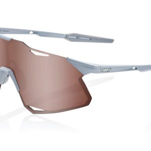 Gafas ciclismo 100% – HYPERCRAFT®- Matte Stone Grey – HiPER Crimson Silver Mirror Lens