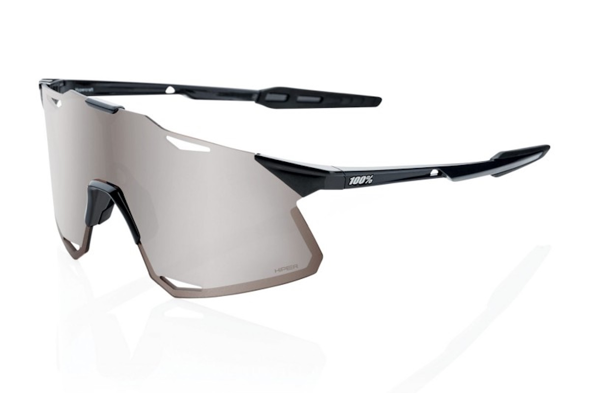Gafas ciclismo 100% – HYPERCRAFT®- Gloss Black HiPER® Silver Mirror Lens - Imagen 2