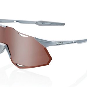 Gafas ciclismo 100% – HYPERCRAFT® XS – Matte Stone Grey HiPER® Crimson Silver Mirror Lens