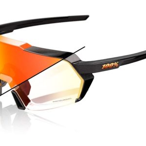 Gafas ciclismo 100% – Korbin – Gloss Metallic Black – Orange Flash Mirror Photochromic